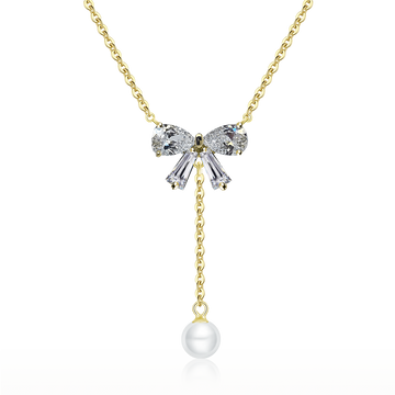 Pearl Bow Drop